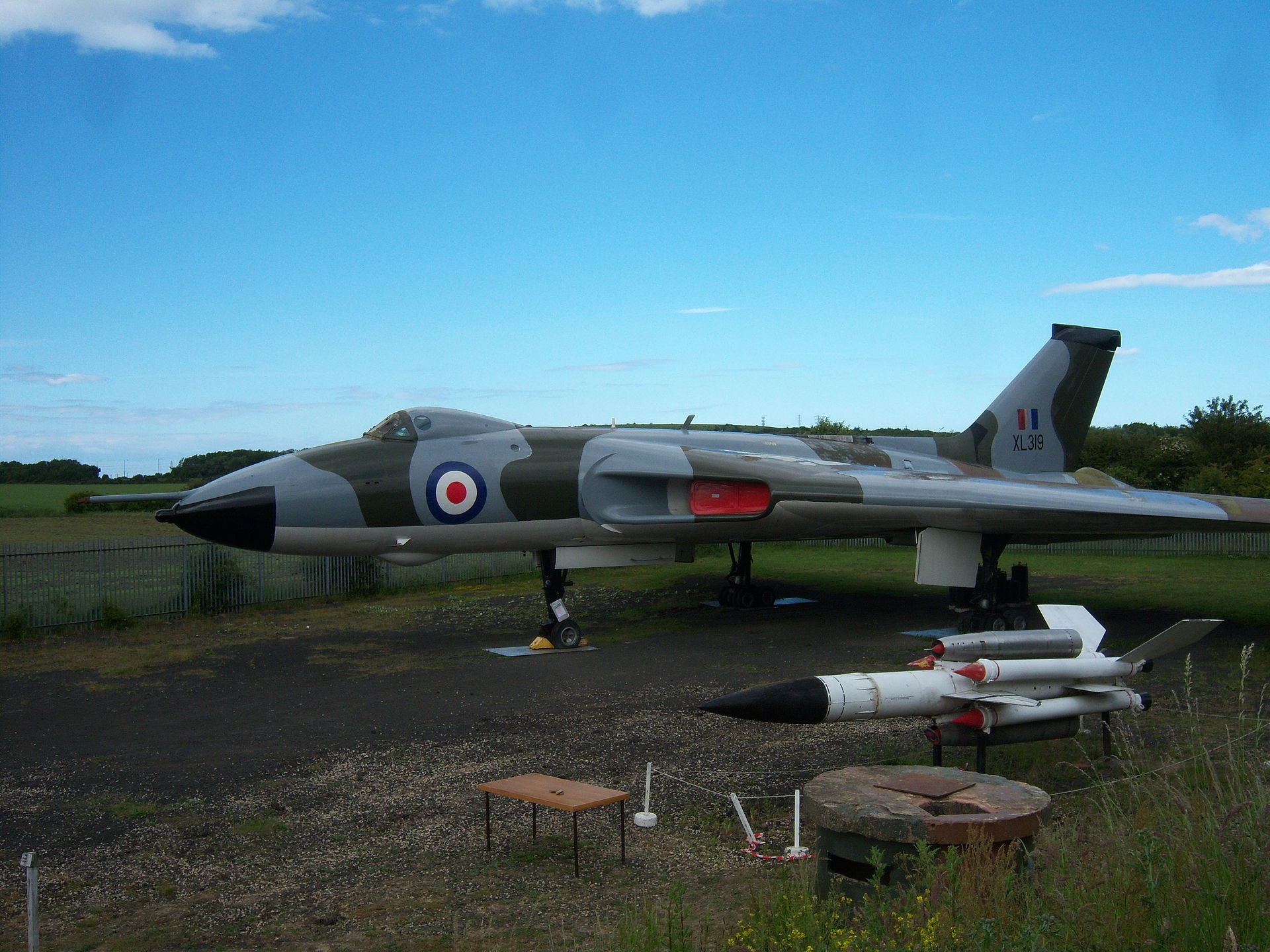 Nose of preserved Avro Vulcan B.2 XL319 showing the radome and refuelling probe